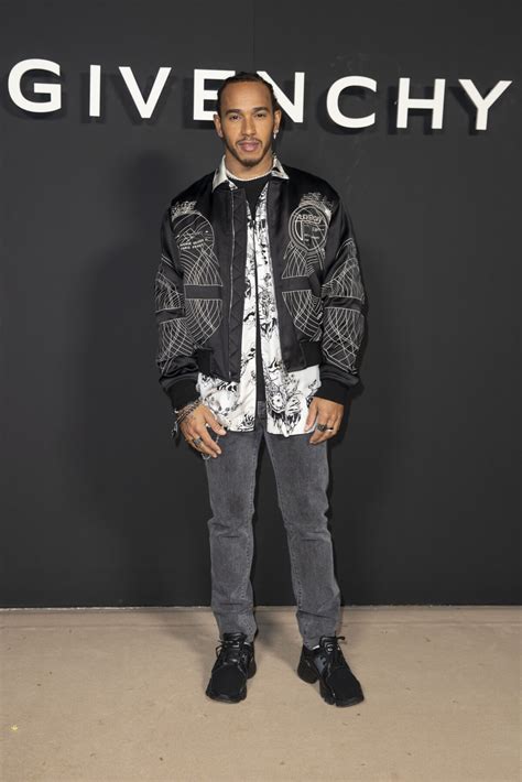 lewis hamilton givenchy|Lewis Hamilton attends the Givenchy show as part of the Paris .